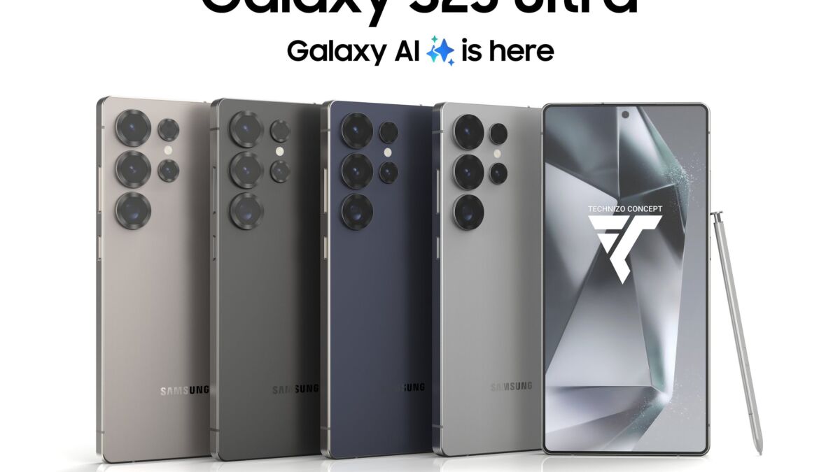 Фронтальный и задний вид Samsung Galaxy S25 Ultra с пером