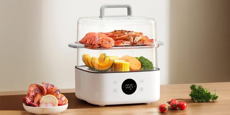 Xiaomi выпускает электрическую пароварку Mijia Electric Steamer N1 (xiaomi launches mijia multi function electric steamer n1)