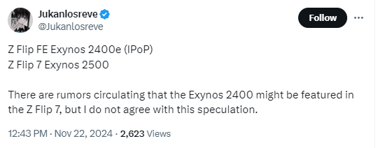 Samsung Galaxy Z Flip FE