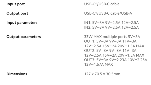Xiaomi представила компактный 33W аккумулятор на 20 000 мАч со встроенным кабелем 7 xiaomi 33w 20000mah power bank integrated cable input output configuration