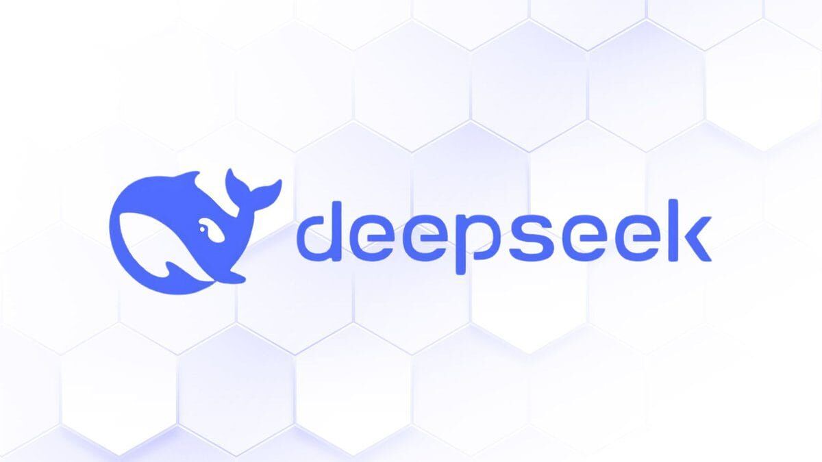 Логотип DeepSeek с изображением кита на синем фоне