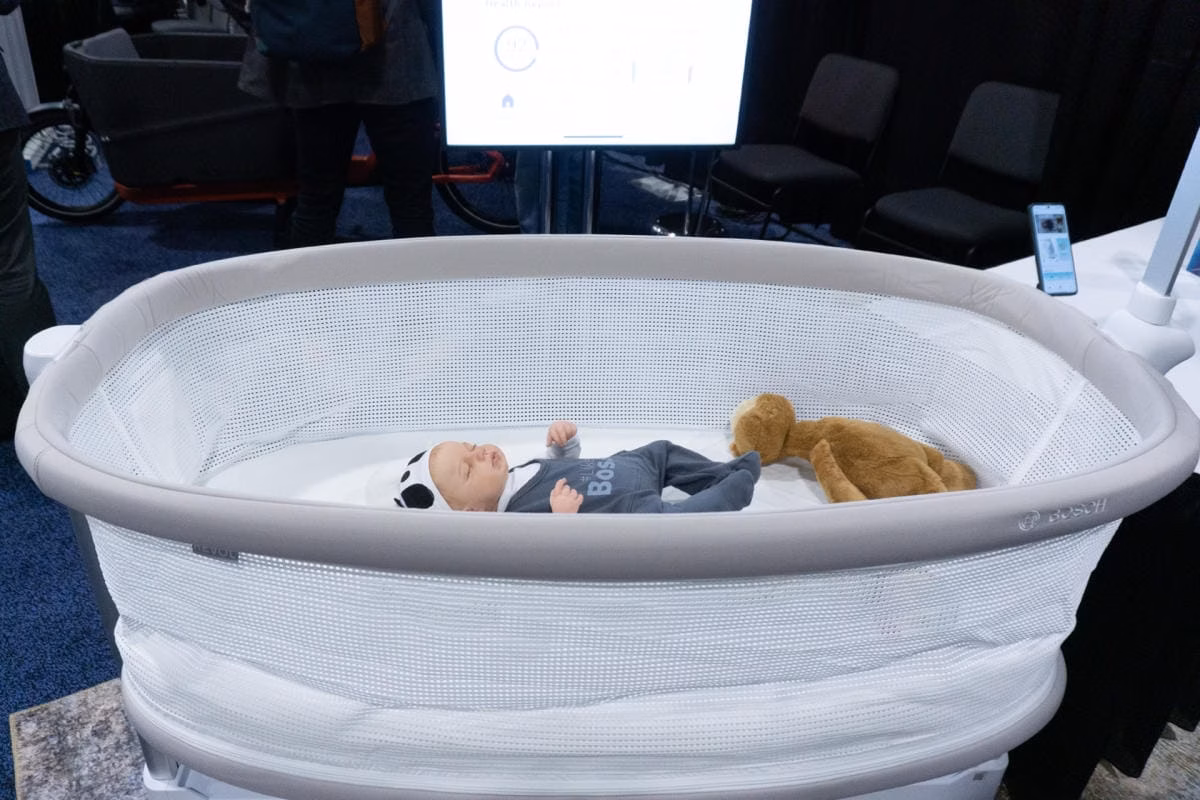CES 2025: Bosch показала люльку с функциями мониторинга здоровья ребёнка 2 Bosch