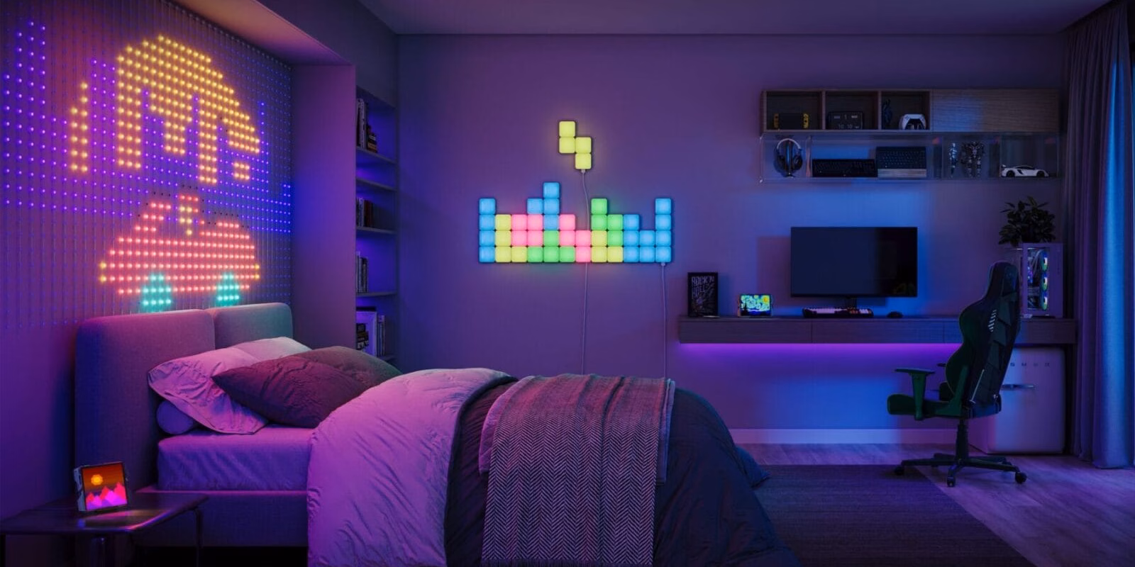 CES 2025: Govee показала уникальную пиксельную сетку под названием Gaming Pixel Light 4 Govee Gaming Pixel Light