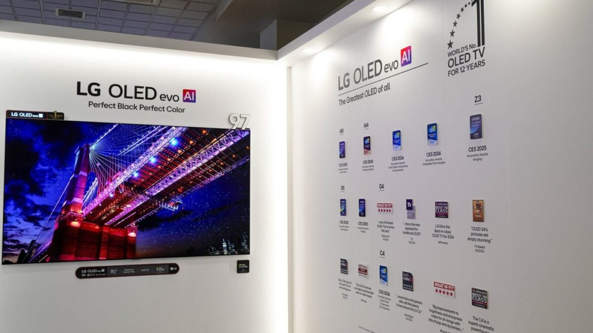 LG получила более 100 наград на CES 2025 за телевизоры, аудиоустройства и бытовую технику