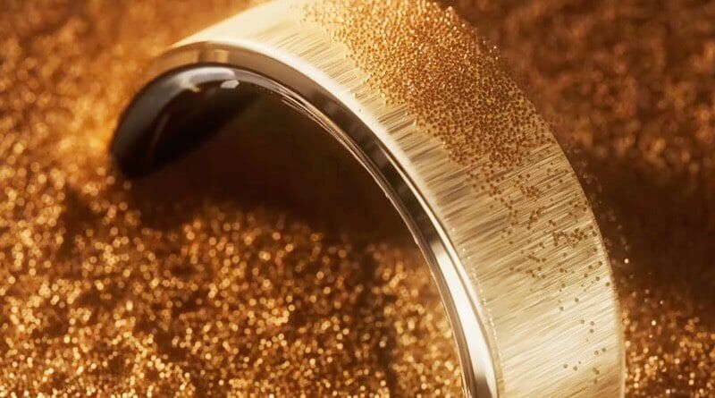 Кольцо Ultrahuman Rare из золота и платины, крупный ракурс