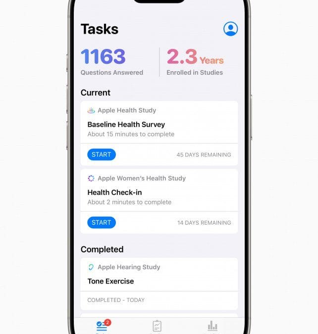 Apple запустила новое исследование влияния технологий на здоровье 7 3 1