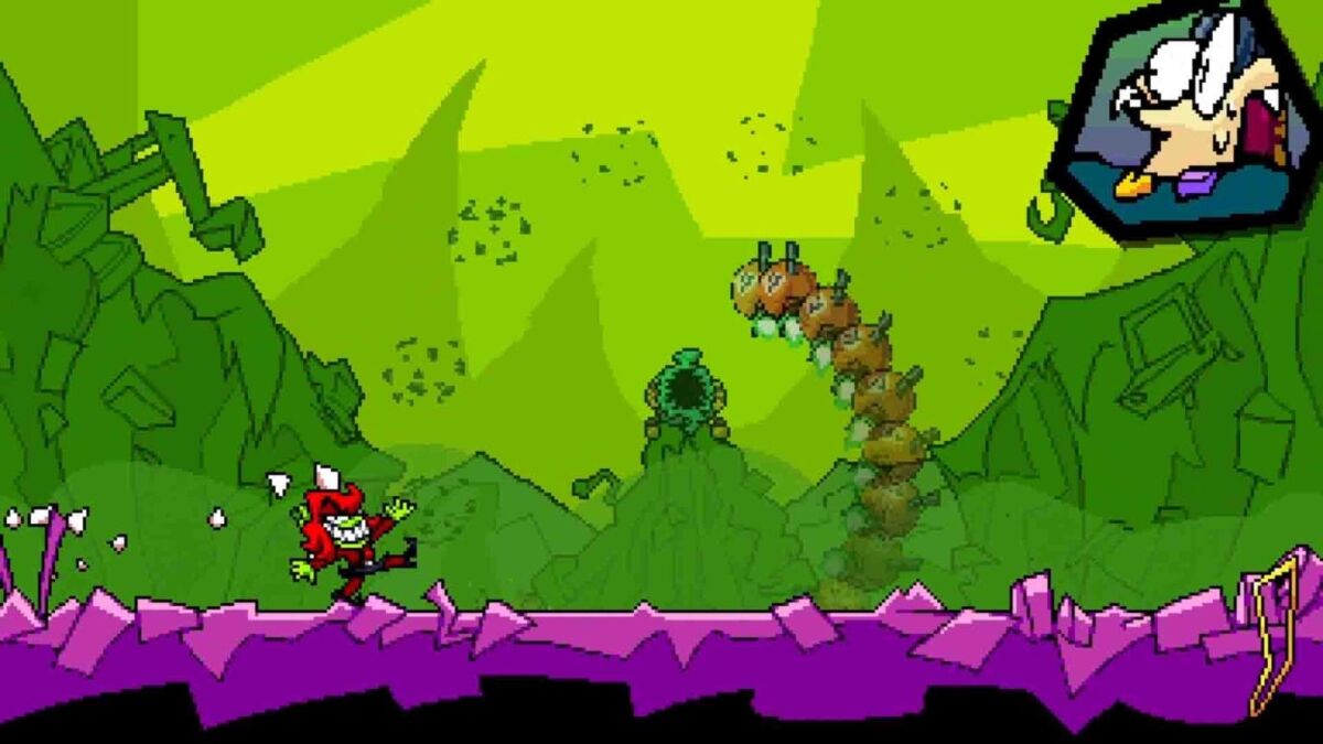 Экран игры на Nintendo Switch с персонажами и уровнем