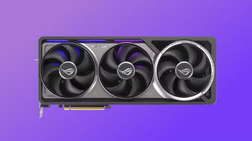 Видеокарта Nvidia GeForce RTX 5090 с тремя вентиляторами и подсветкой