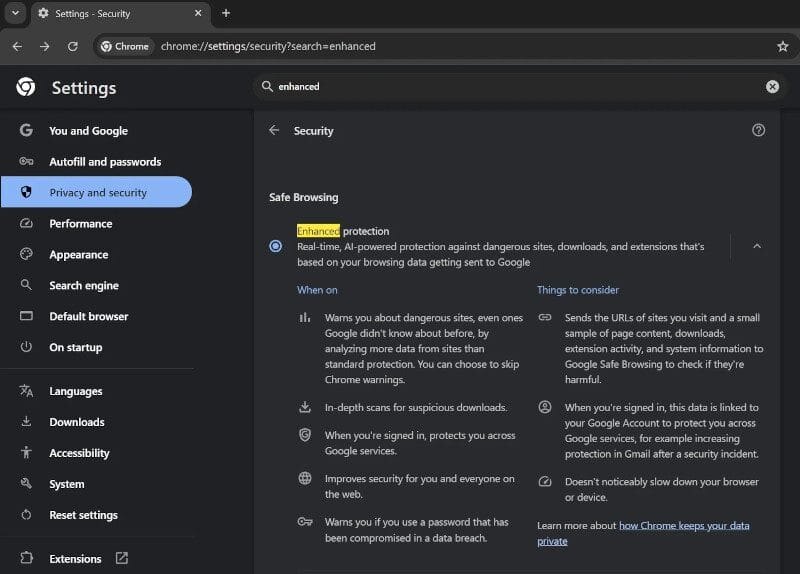 Google Chrome усилил защиту пользователей от мошенников и вирусов с помощью ИИ 3 google chrome usilil zashchitu polzovateley s pomoshchyu ii chrome ai protection