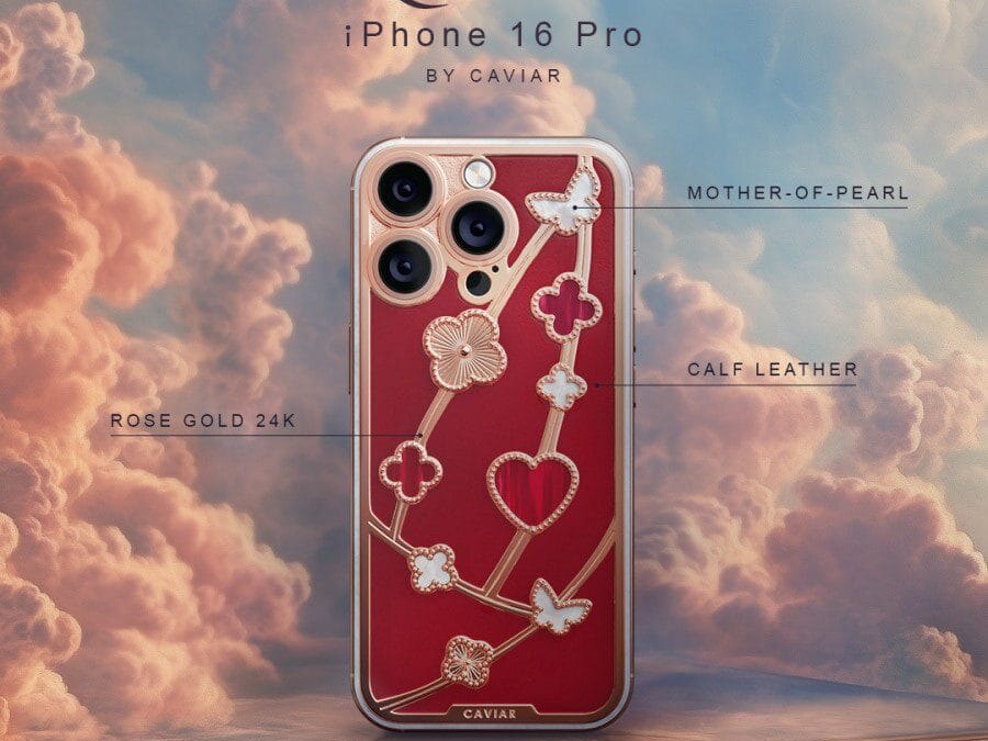 Caviar Secret Love: выпущены роскошные iPhone 16 Pro ко Дню святого Валентина 5 Caviar Secret Love