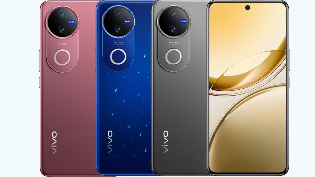Смартфон Vivo V50 с тройной камерой и большим дисплеем на официальном рендере