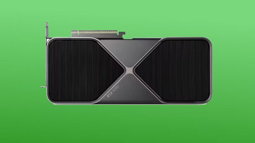 Видеокарта Nvidia GeForce RTX 5090 с радиатором и интерфейсом PCIe
