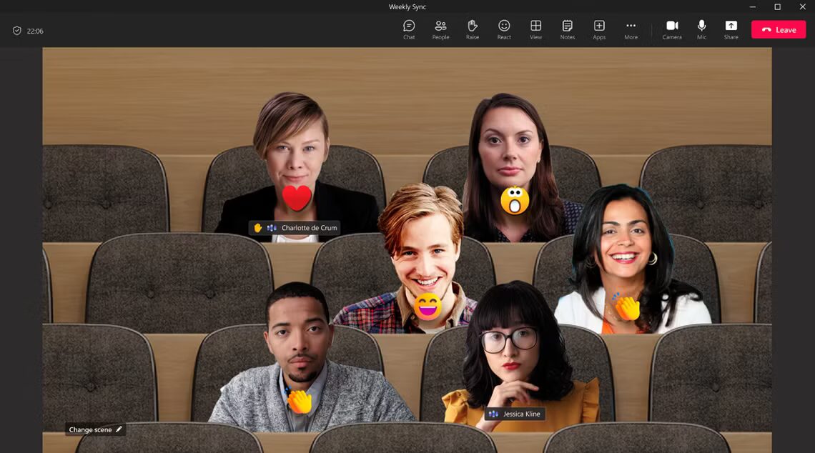 together mode in teams