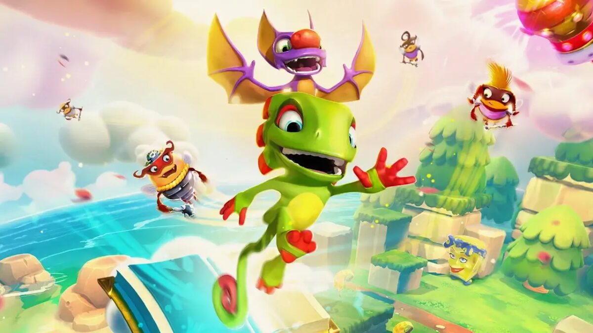 Обложка игры на Nintendo Switch с персонажами-динозаврами