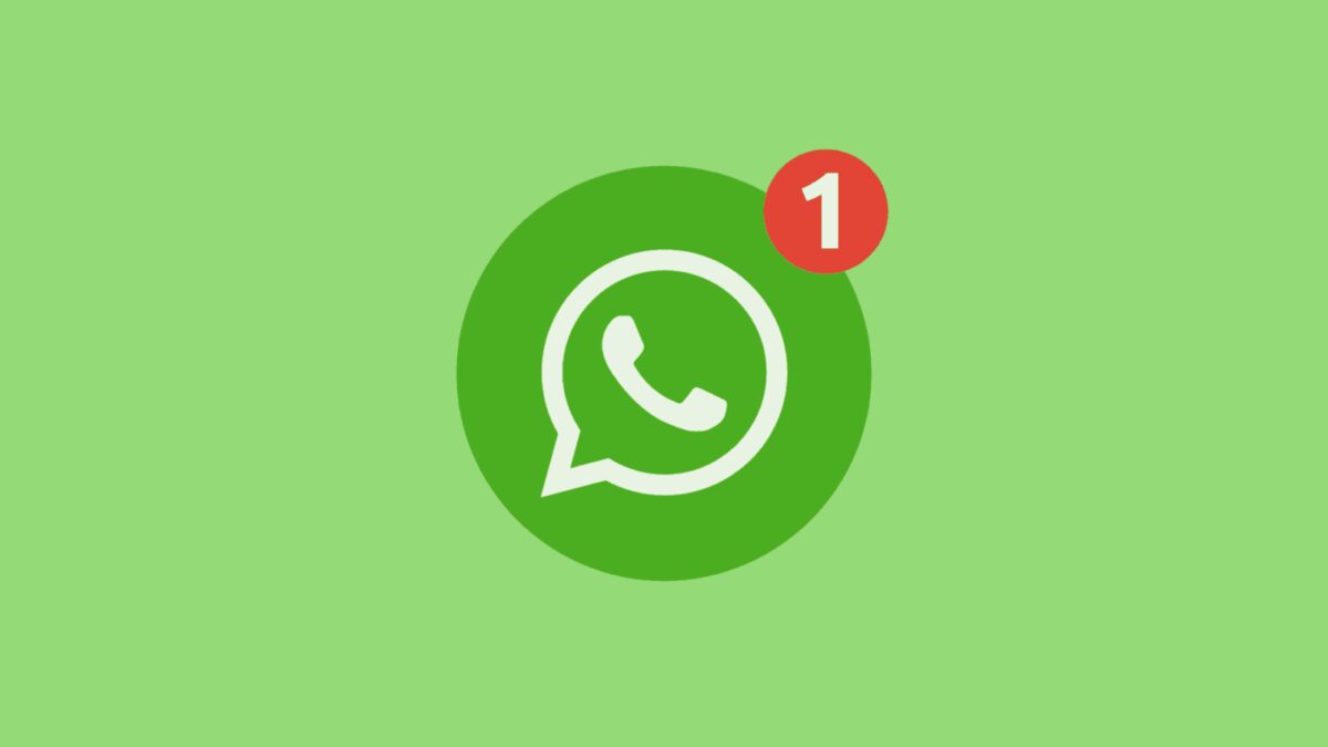 Иконка чат-открытия WhatsApp с уведомлением о новом сообщении
