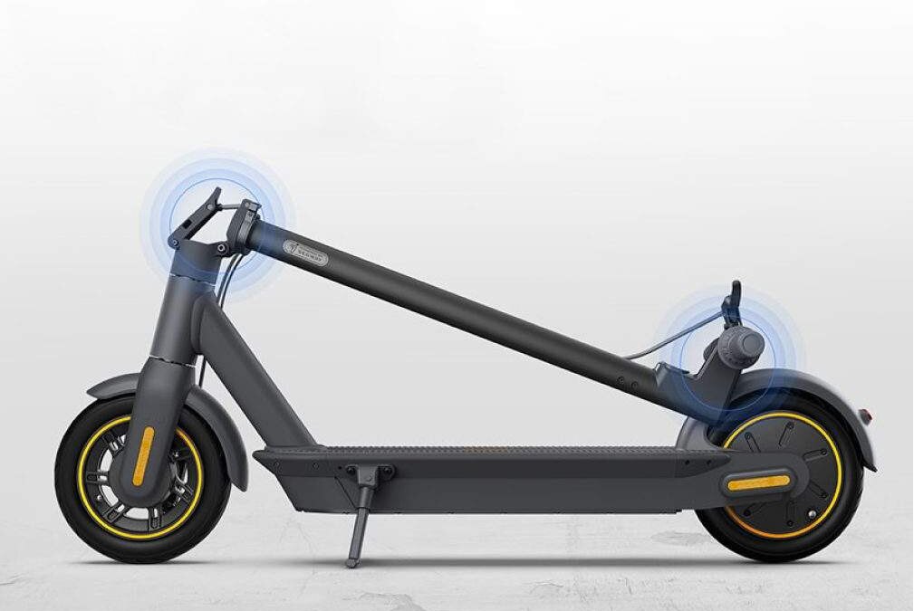 8 bring your scooter anywhere with one step folding