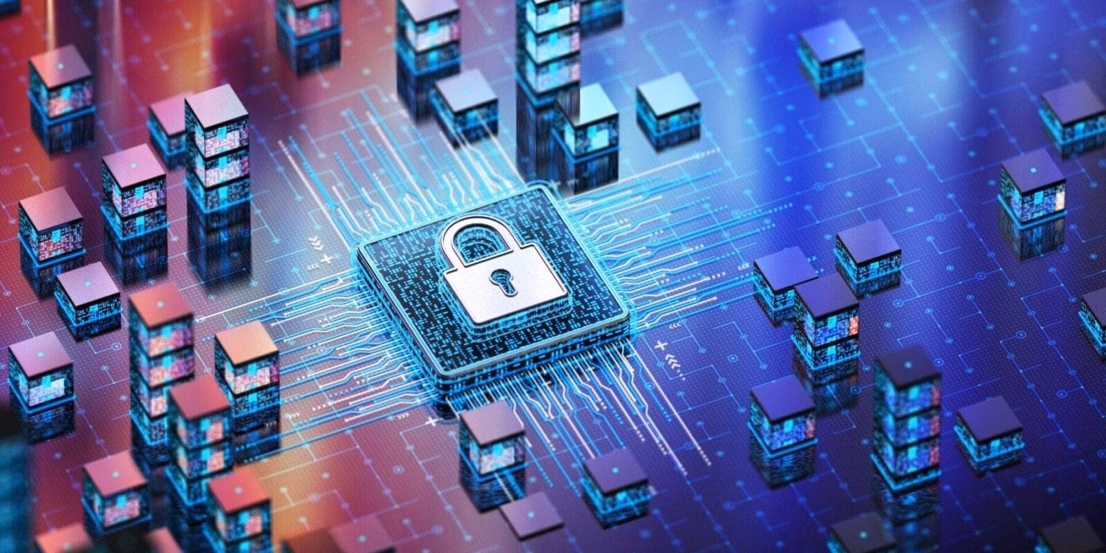 cybersecurity graphic futuristic