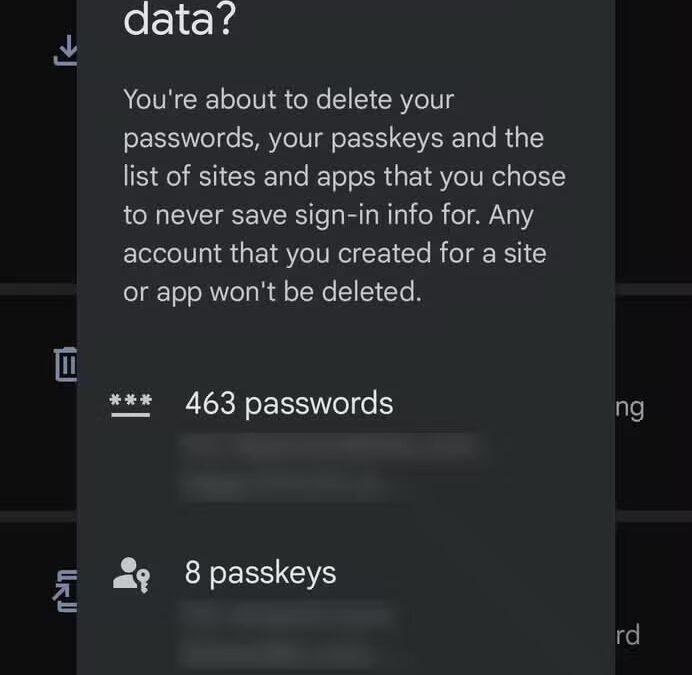 Google упростила удаление данных из Password Manager 5 delete passwords google play services 1