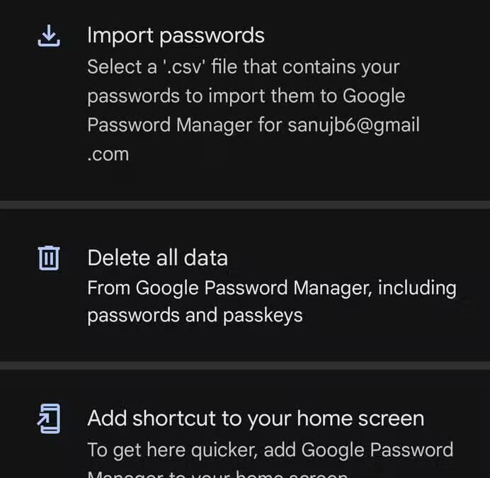 Google упростила удаление данных из Password Manager 4 delete passwords google play services 2