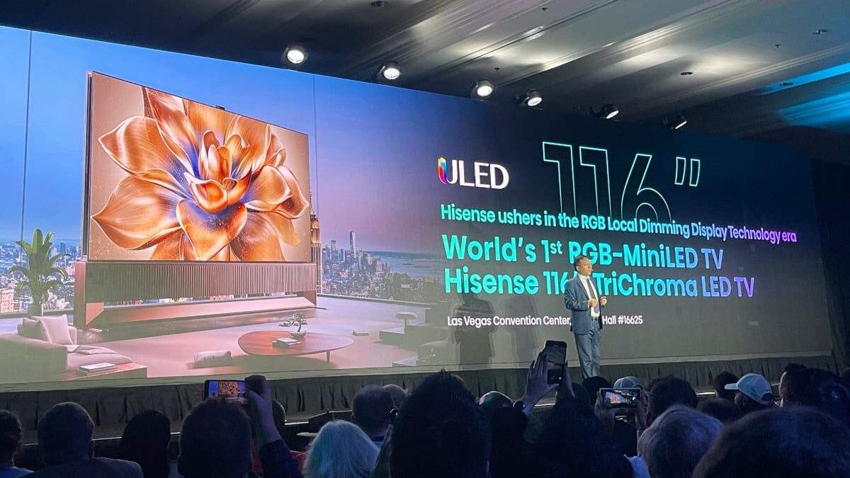 Презентация миниLED телевизора Hisense 116 дюймов