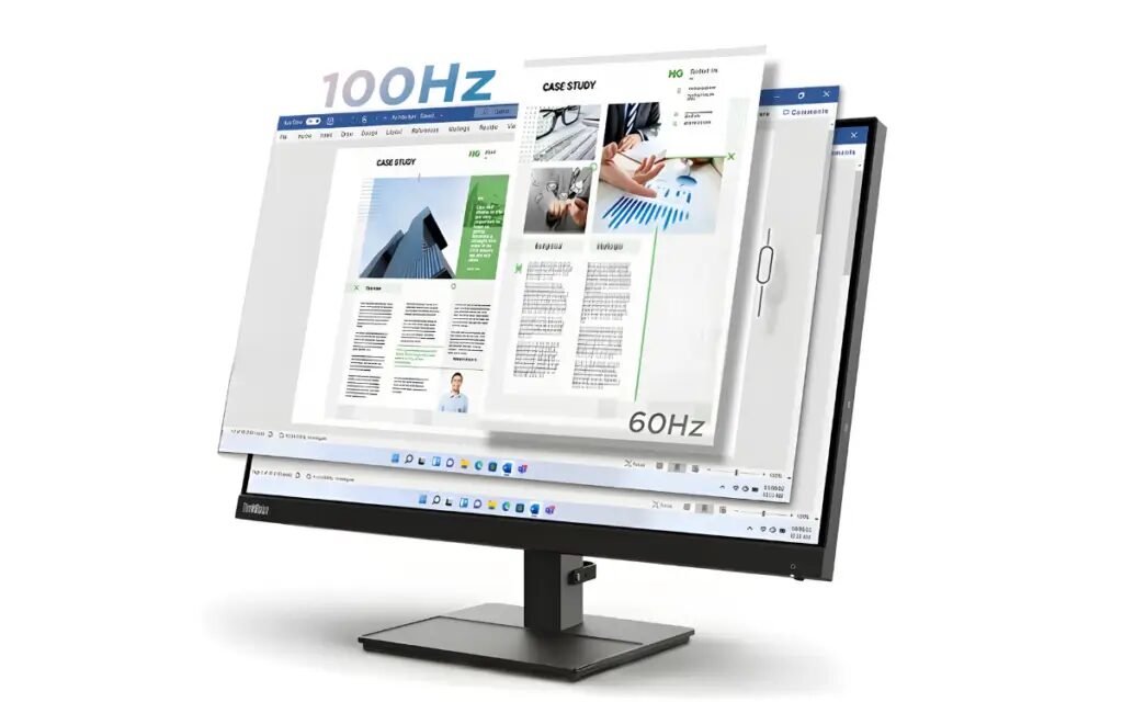 Кнопки управления на боковой панели Lenovo 24,5-дюймового монитора