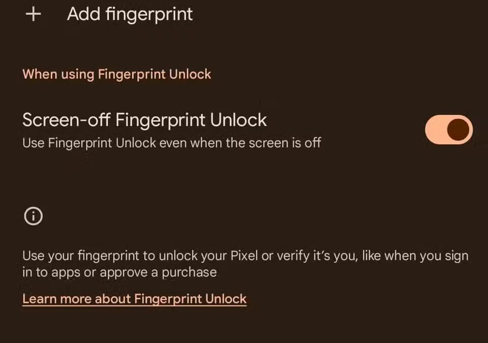Android 16 ускорит и упростит разблокировку Google Pixel 6 pixel 8 unlock settings android 16 fp