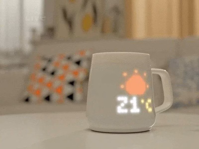 На Kickstarter появилась умная кружка PixelMug P1, которая показывает погоду 3 scale 1200 2