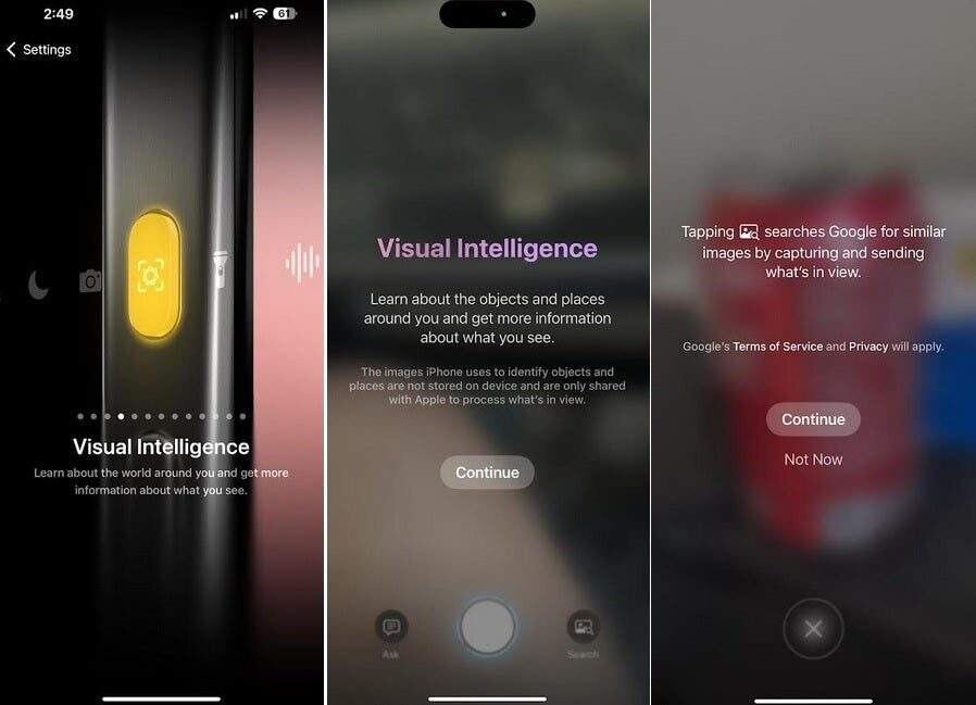iOS 18.4 beta 2 приносит функцию Visual Intelligence для iPhone 15 Pro 3 Visual Intelligence
