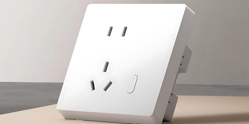 Xiaomi представила умную розетку для автоматизации обычных приборов (xiaomi smart wall socket)