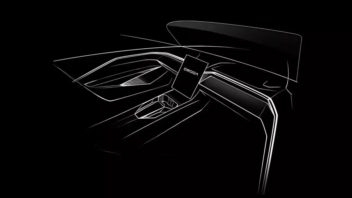 Дизайнерские эскизы задней части кроссовера Omoda C3