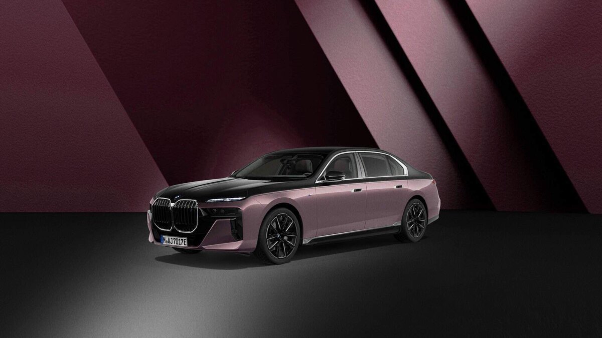 BMW представила уникальные двухцветные версии 7 серии для Южной Кореи 5 bmw i7 xdrive60 m sport individual two tone velvet orchid edition 1