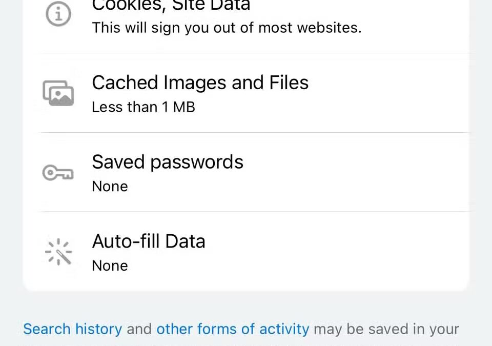 delete google search history 3