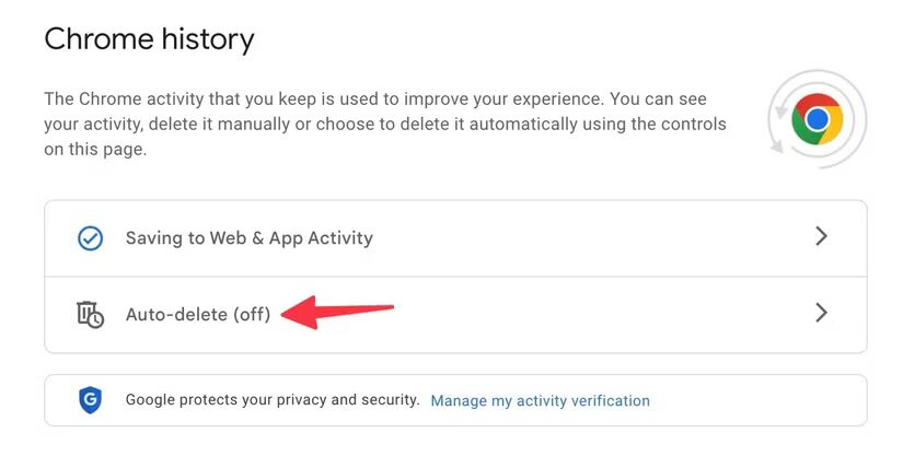 delete google search history 6
