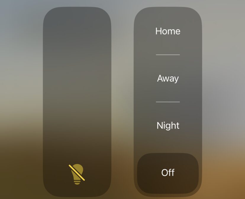 Панель управления умным домом Aqara с режимами Home Backup Night