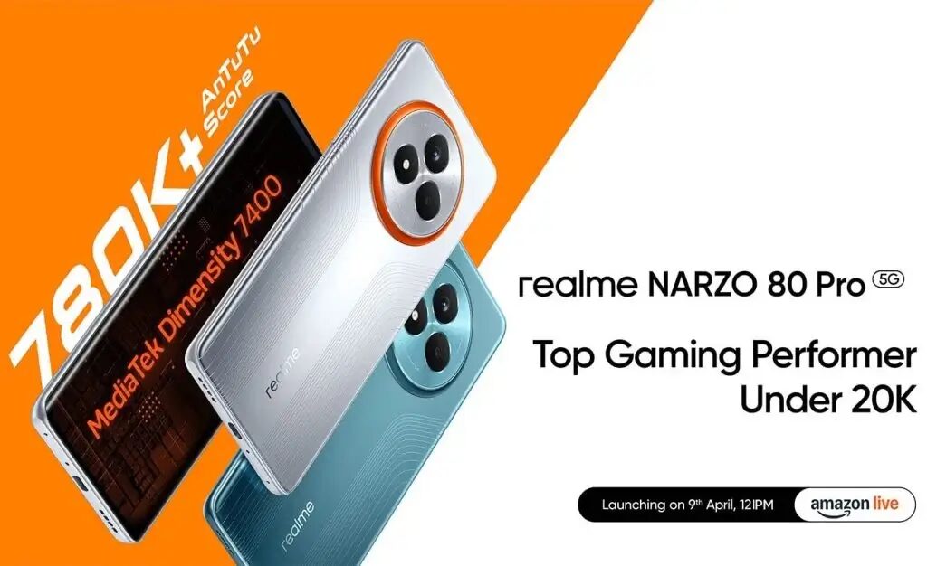 Смартфоны Realme Narzo 80 Pro и Narzo 80x с камерой и дисплеем