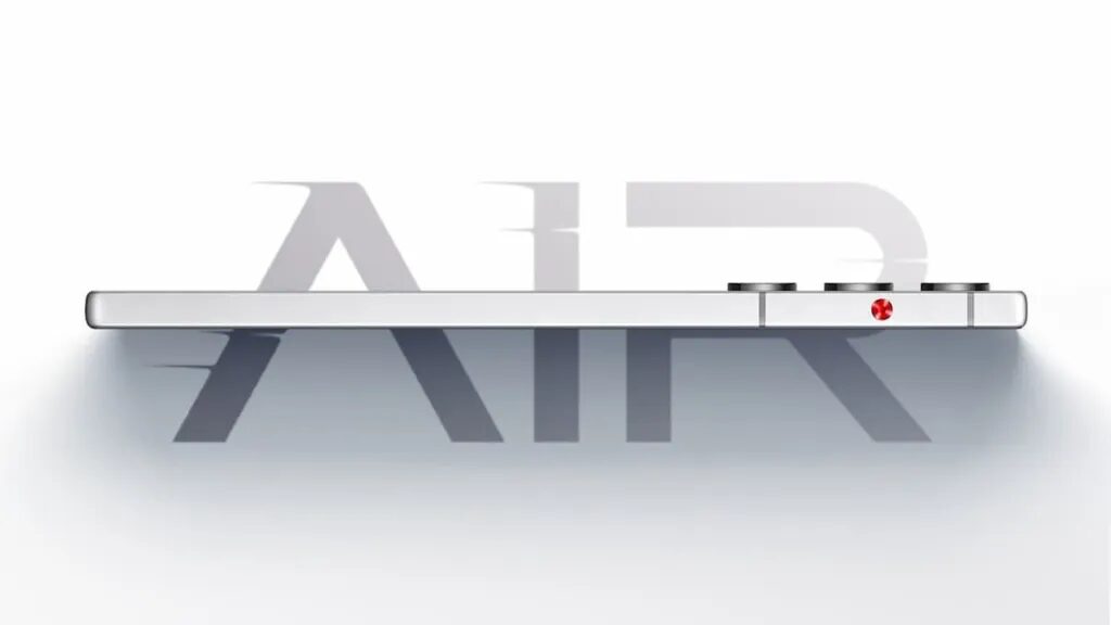 Боковой профиль смартфона Nubia Red Magic 10 Air с вентиляционным кулером