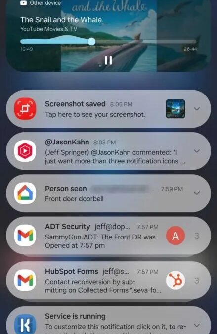 Samsung внедрила новый способ управления YouTube между устройствами 5 youtube live notifications one ui 7 3.jpg