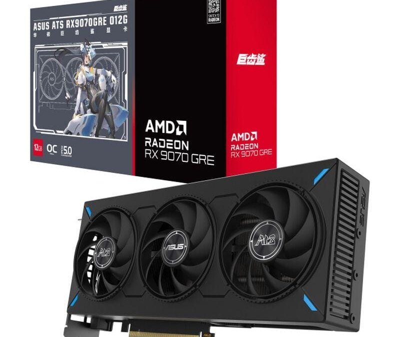 ASUS выпустил видеокарту Radeon RX 9070 GRE с 12 ГБ памяти 7 01fe4e00c7