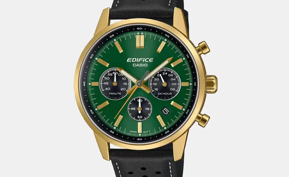 Casio выпустила стильные часы Edifice EFR-575CL-3A — классика с ноткой «old money» 3 Casio