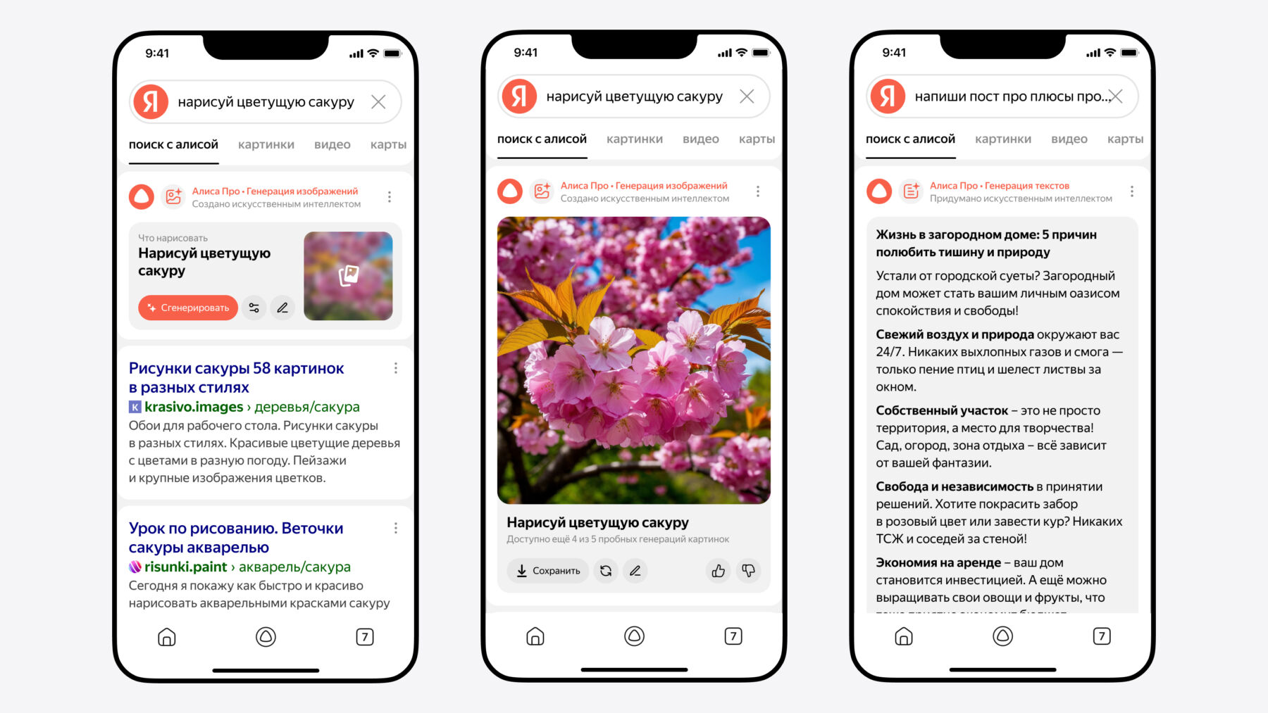 В Яндекс Поиске появился режим рассуждений и генерация контента с помощью Алисы 9 generacziya kontenta