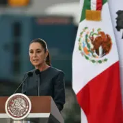 Выступление президента Мексики Клаудии Шейнбаум 22 апреля 2025 года.