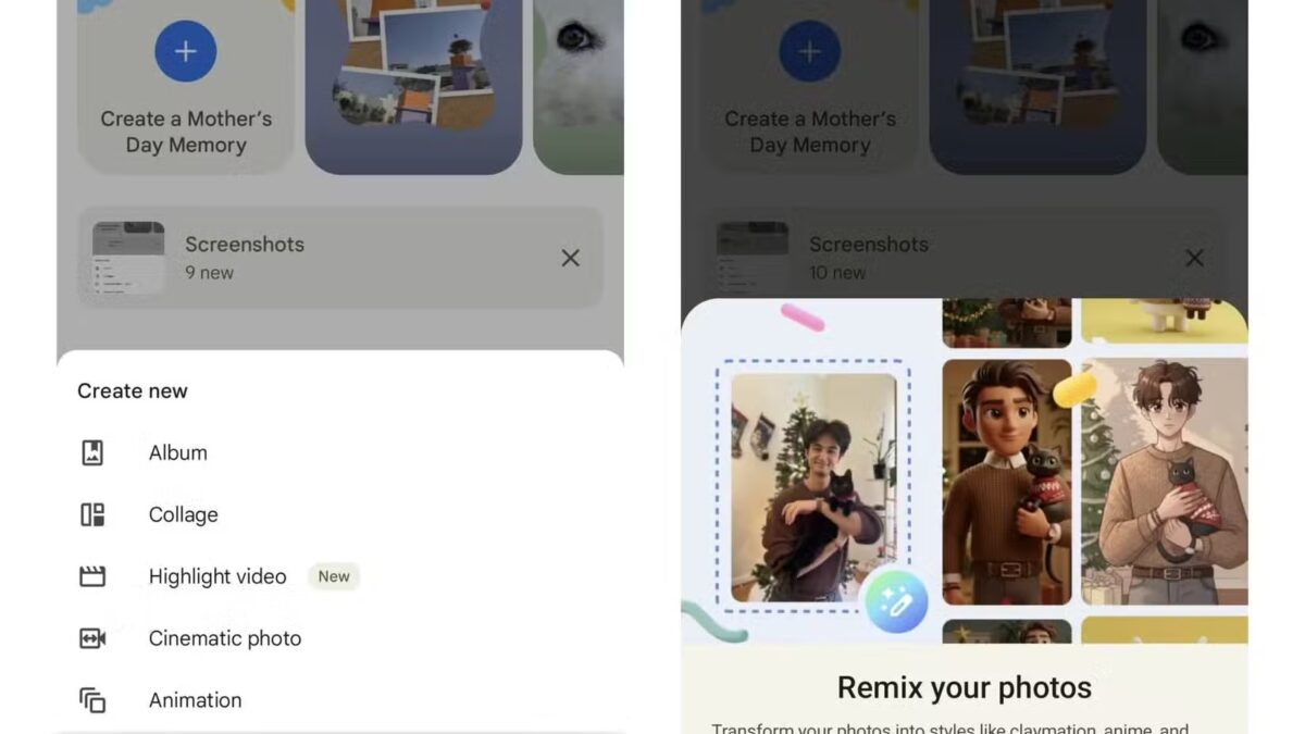Google Photos тестирует функцию Remix — превращайте фото в арт с помощью ИИ 3 google photos remix aa 2