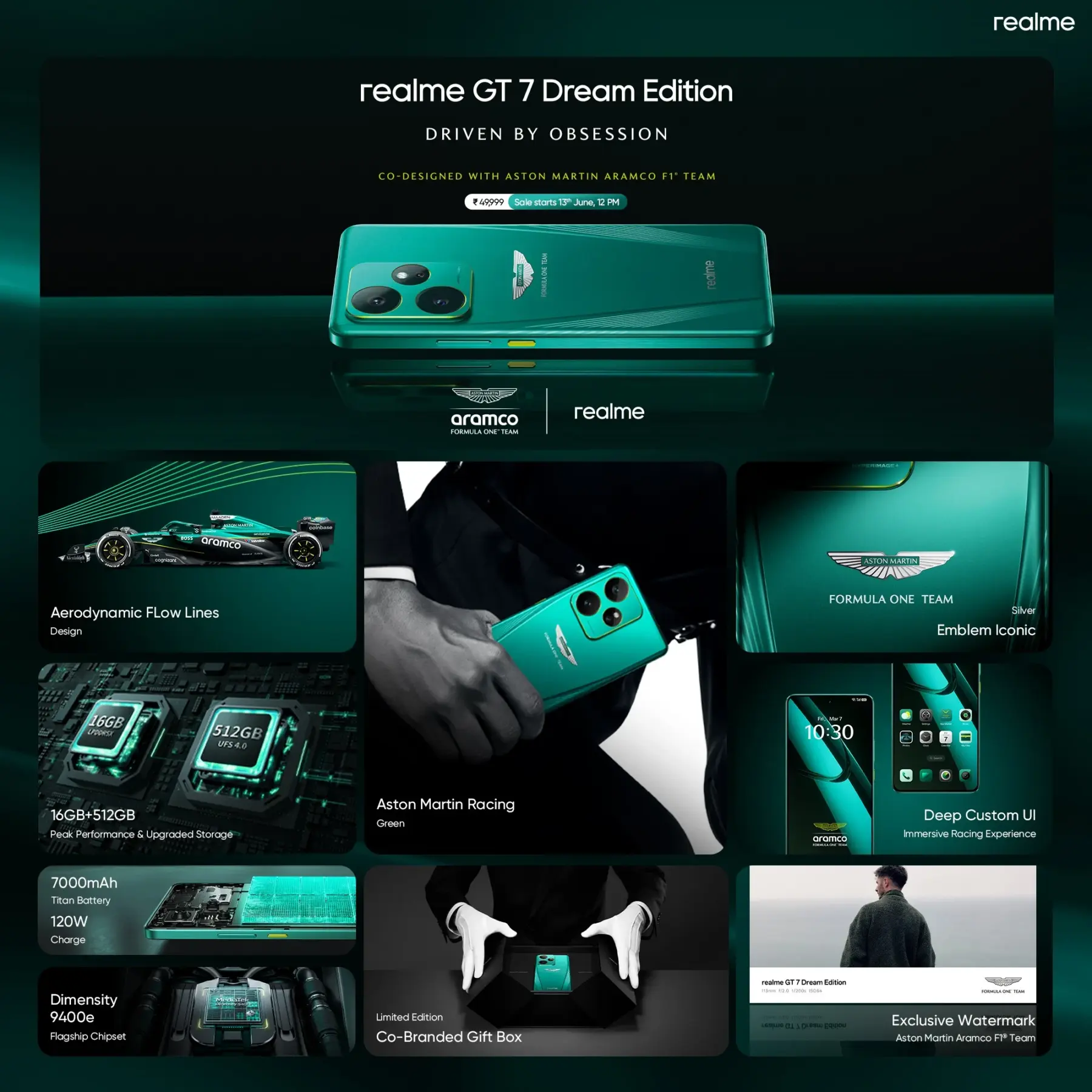 Realme GT 7 Dream Edition выпущен в сотрудничестве с Aston Martin 7