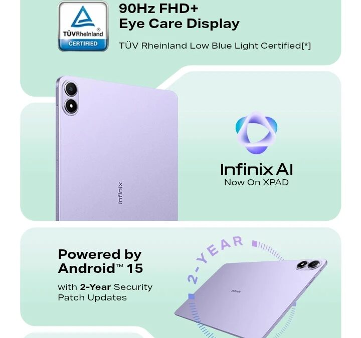 Infinix представила планшет XPAD 20 5 infinix xpad 20 key specs