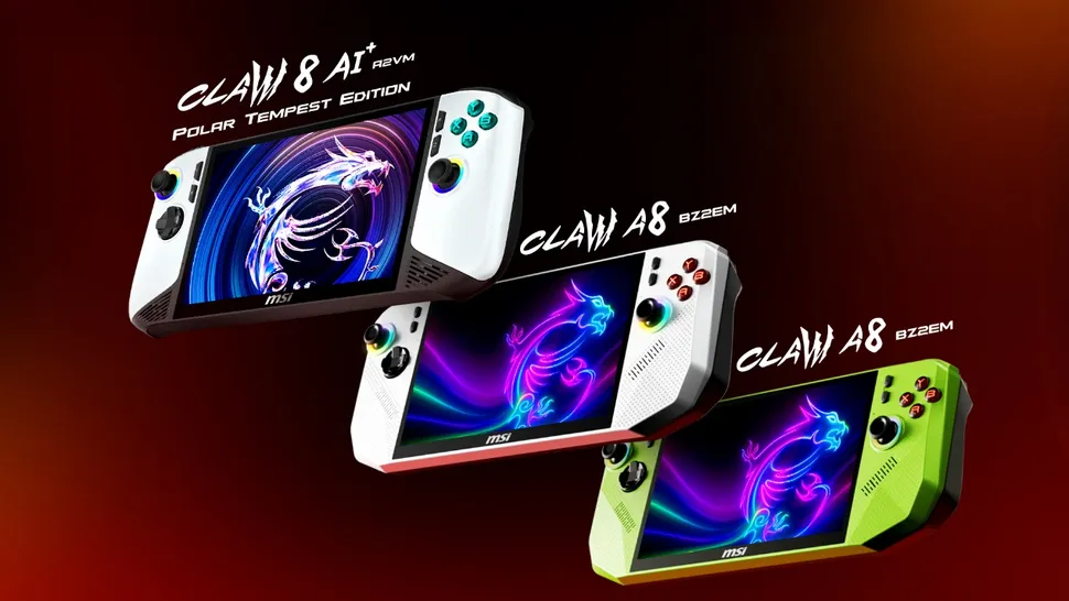 MSI Claw 8 AI+ Polar Tempest Edition