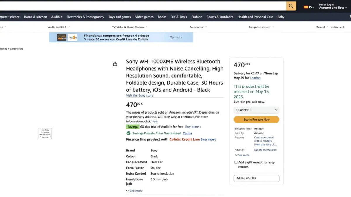 Рассекречены накладные наушники Sony WH-1000XM6 до анонса 4