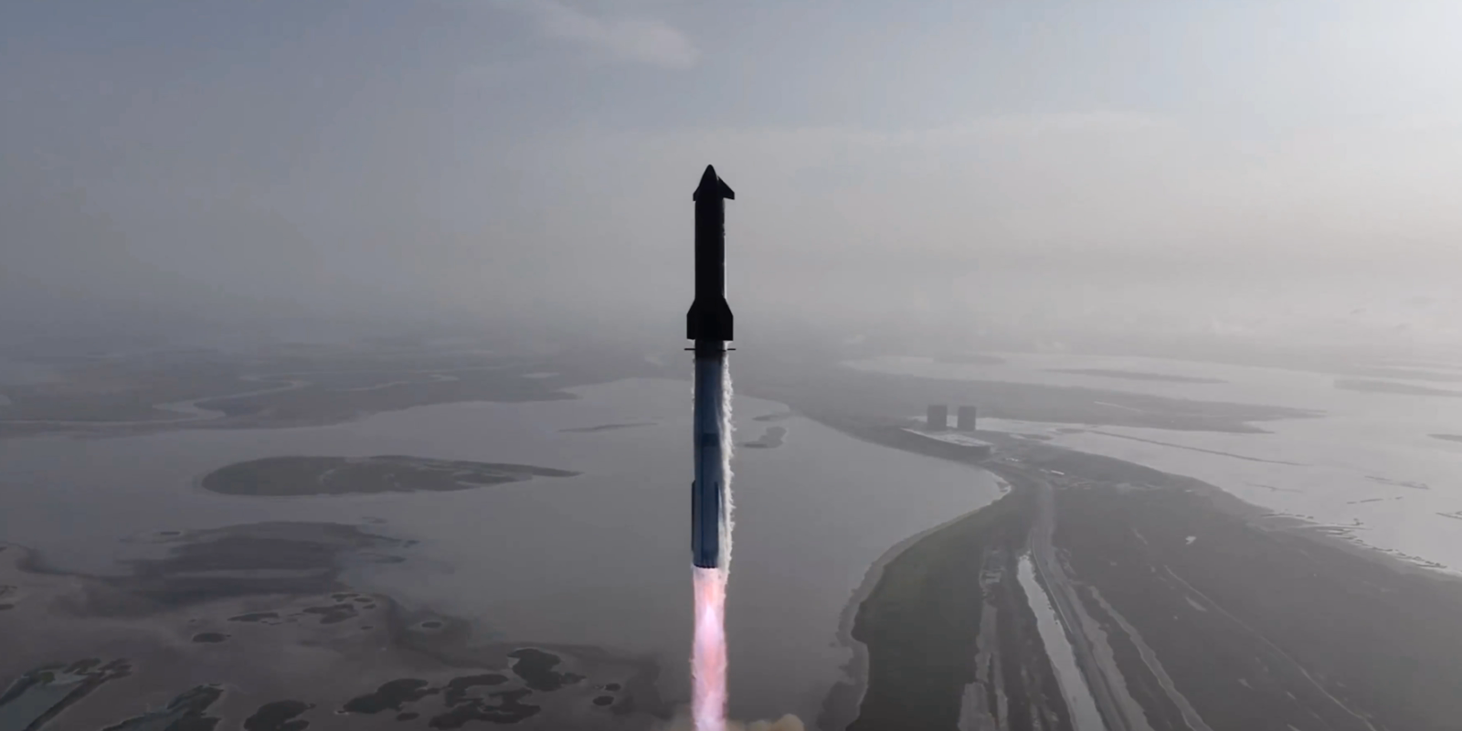Starship снова в космосе: удачный запуск, но неуправляемое падение в океан 1 SpaceX