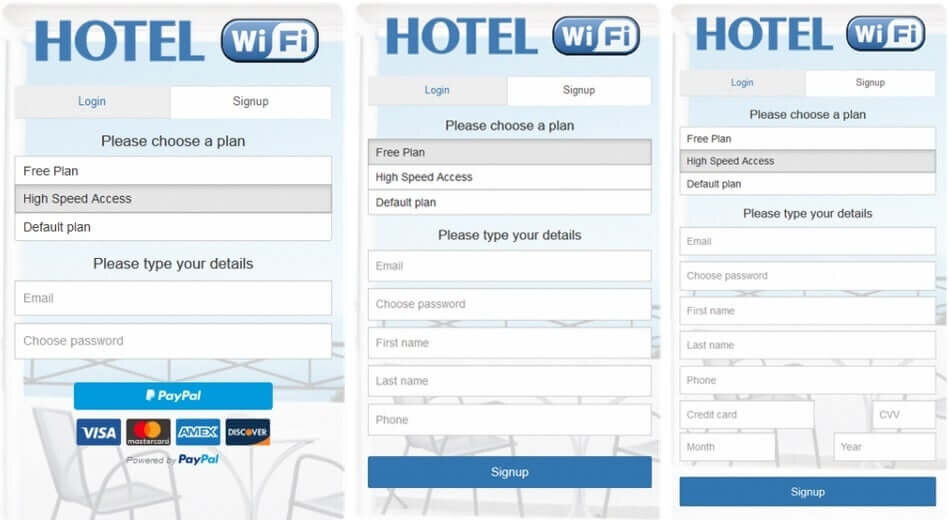 wifiaccess forms