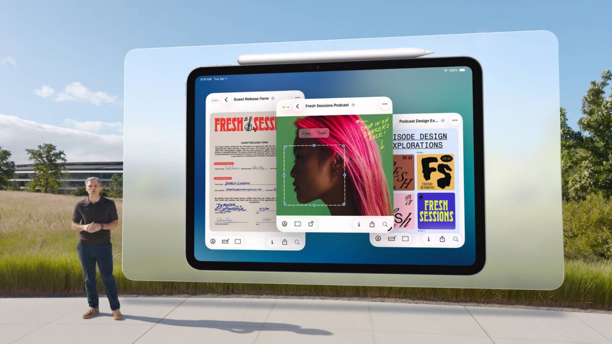 Преобразованный интерфейс iPadOS 26 с новыми окнами и инструментами
