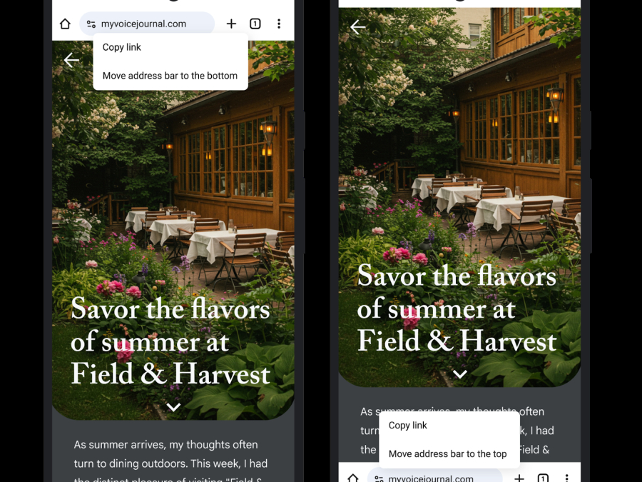 Chrome перенял удобную фишку Safari: адресную строку можно переместить вниз 3 img 6545